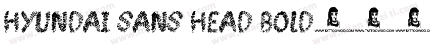 Hyundai Sans Head Bold字体转换